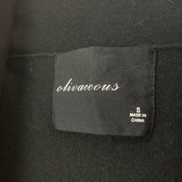 Olivaceous Black Long Soft Open Cardigan - Picture 3 of 7